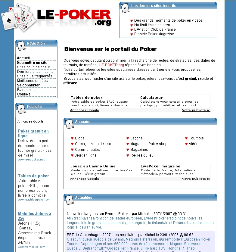  Annuaire Le-Poker.org